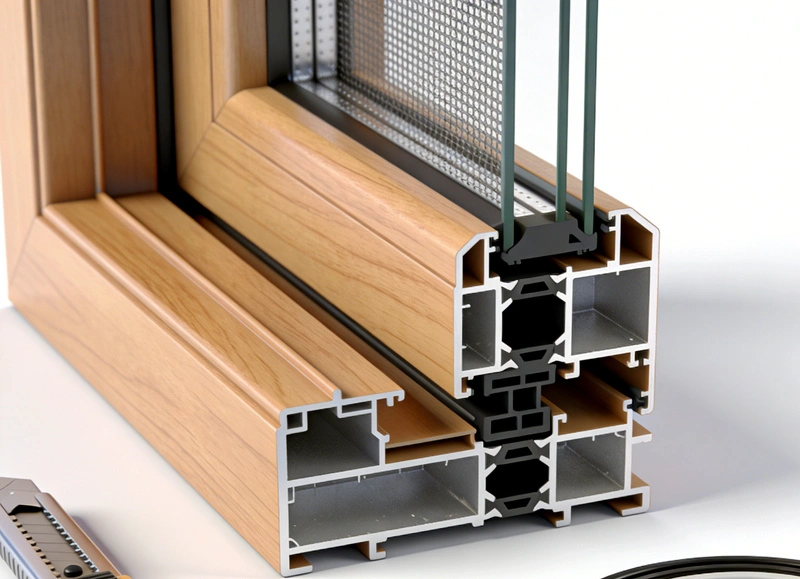 ABS langų ir durų profilių išspaudimo mašina