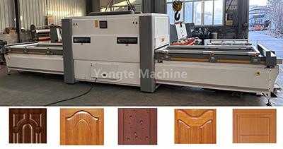 Vacuum laminator machine for WPC door panel
