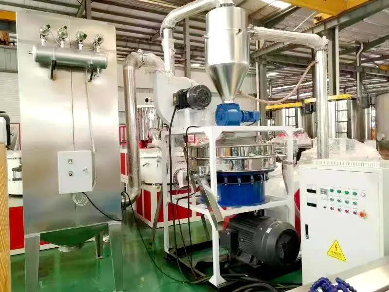 PVC smulkinimo ir šlifavimo staklės